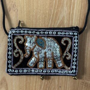 handmade Thai elephant bag wallet